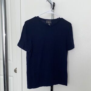 H&M Blue Knitted Short Sleeve Tee